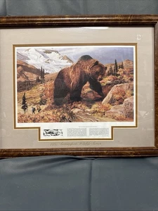 Remington Wildlife Series 1997 - Incontro con un orso grizzly - Tom Beecham - Foto 1 di 19