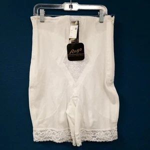 NWT Rago 6228 White High Waist Leg Shaper Shapewear Size Large/30 - Picture 1 of 9