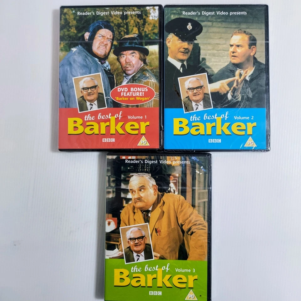 DVD Comedy The Best of Barker Vol 1 2 3 Ronnie Barker BBC Rare Sealed Set BBC - Image 1 of 4