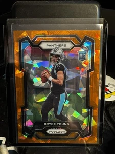 2023 Panini Prizm Bryce Young Rookie Orange Ice Prizm SSP 311 - Picture 1 of 2