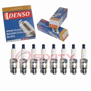 8 pc Denso Standard U-Groove Spark Plugs for 1975-1976 GMC K25 Suburban 5.7L ix - Picture 1 of 5