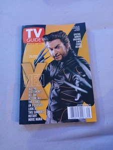 VTG 2000 TV GUIDE WASHINGTON EDITION HUGH JACKMAN WOLVERINE X-MEN COVER-MAGAZINE - Picture 1 of 5