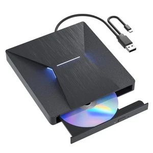 USB 3.0 and Type-C External Bluray Drive, External Bluray CD DVD Burner and B... - Picture 1 of 8