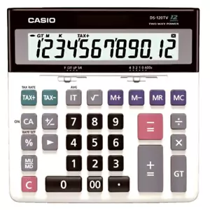Casio Standard Calculator Type 12Digits DS-120TW Japan - Picture 1 of 3