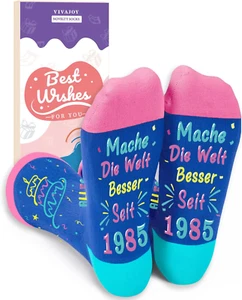 Geschenke zum 40 Geburtstag, Geburtstag Socken, 40 Geburtstag Frauen, 40 Geburts - Bild 1 von 7