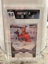 2020 Bowman Under Armour All-American Auto #UAA-20 Bobby Witt Jr.  9.5 / 10 Auto