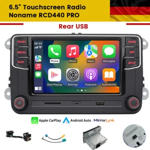6.5" RCD440 PRO CarPlay Android Auto Rear USB Radio Stereo Für VW Passat Golf CC - Bild 1 von 12