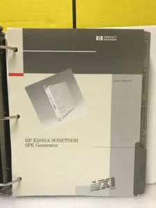 HP E1681-90001 E1682A SONET/SDH SPE Receiver User's Manual - Picture 1 of 4