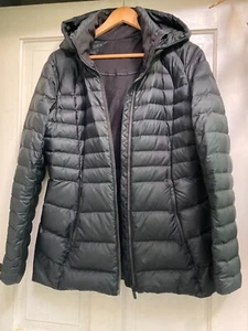 Lululemon Black Goose Down Jacket with Removable Hood - Size 8US (12 AUS) - Picture 1 of 5
