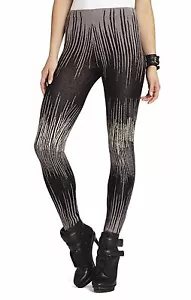 NEW BCBG MAX AZRIA CAMERON ELECTRIC STROKES JACQUARD LEGGING MOW2E374/B529A SZ M - Foto 1 di 2