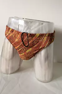 nwt mens SEXY swimsuit briefs SOLAR beefcake TAN-THRU size 5 - Picture 1 of 9