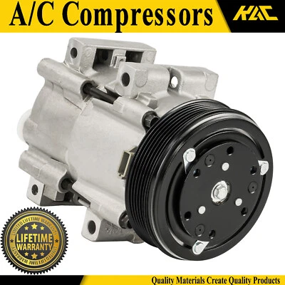 A/C Compressor&Clutches For 1996 Ford E-150 Econoline 1994-2001 Mazda B3000 3.0L Foto 1 de 4