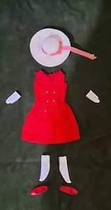 Vintage Barbie Original Skipper Outfit Red Sensation 1964 #1901 - Picture 1 of 6