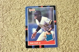 DONRUSS 88 (JOSE LIND, SECOND BASE ) PIRATES Rated Rookie Baseball Card #38 - Picture 1 of 2