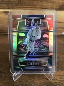 Babe Ruth 2022 Panini Select Tri-Color Prizm Parallel Card #70 New York Yankees