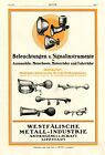 Oświetlenie i klakson sygnałowy Lippstadt XL reklama 1925 klakson Westfalia reflektor