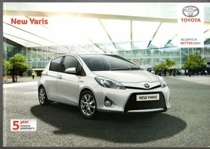 Toyota Yaris 2012-2013 UK Market Brochure T2 Edition TR SR Trend T Spirit Hybrid - Picture 1 of 1