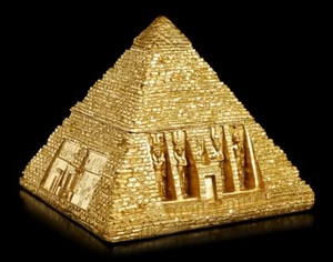 Egyptian Casket - Pyramid - Egypt Jewellery Box Can - Picture 1 of 5