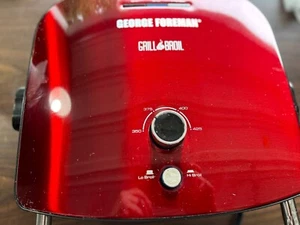 George Foreman 6 in 1 Grill Elettrico e Broil Rosso Nuovo-Scatola Aperta 2 Piccoli Graffi - Foto 1 di 11