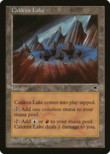 Caldera Lake Tempest HEAVILY PLD Land Rare MAGIC THE GATHERING MTG CARD ABUGames