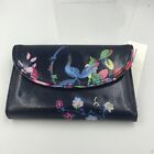 Cath Kidston Folded Curve Wallet Birds And Roses- Navy- BNIB