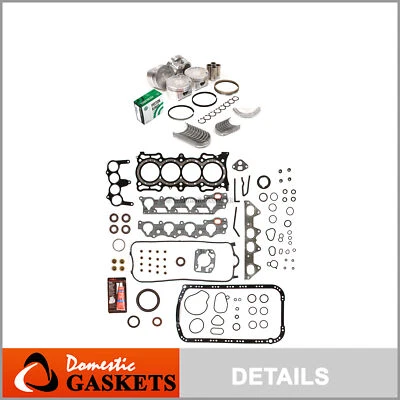 Juego completo de juntas rodamientos pistones aptos para 98-02 Acura Honda F23A1 F23A4 F23A5 F23A7 Foto 1 de 4