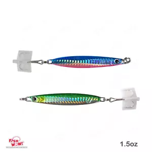 2 pezzi 1,5 oz Colt Sniper jig 42 g maschera verticale 3561D-DT MUSTAD gancio blu rosa verde - Foto 1 di 9