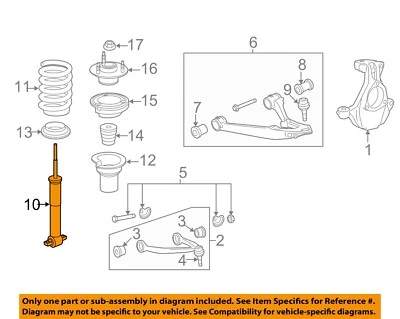 Componentes de suspensão dianteira GM OEM 09-14 Escalade ESV - Apoio de suspensão 19420992 - Imagem 1 de 2