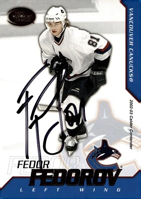 Fedor Fedorov - Signed 2002-03 Pacific Calder Hockey Card #97 - Image 1 of 2