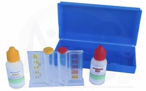 Pooltester messen Chlorwert pH und Chlor Pool Messgerät Tropfen Wasseranalyse - Bild 1 von 1