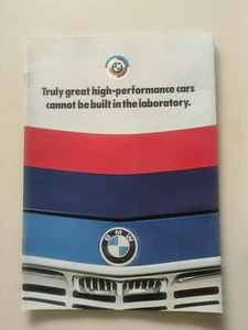 Truly great high-performance cars cannot be built in the laboratory BMW Brochure - Picture 1 of 3