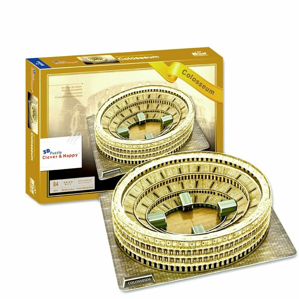 Puzzle 3D Colosseo Romano, 84 pezzi - Immagine 1 di 1