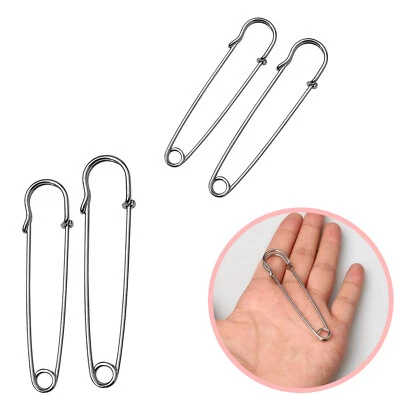 Stark Stahl Groß Klein Sicherheit Kilt Nadel Schal Brosche Schmuck Gestrickt - Bild 1 von 4