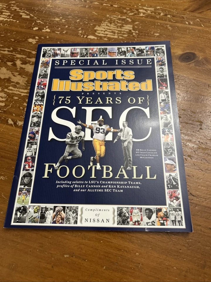 2007 - Sports Illustrated - 75 Years of SEC Football - LSU Cover - Billy Cannon Foto 1 de 3