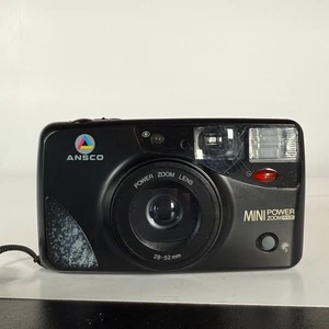 Ansco Mini Power Zoom Wide 35mm Film Camera 28-52mm Lens DX tested - Picture 1 of 8