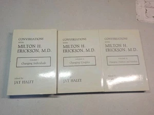 Conversations w/Milton H. Erickson 3 Vol. Book Set Hypnosis Therapist Jay Haley - Foto 1 di 6