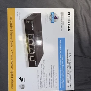 Netgear GS305P Essentials Series 5-Port Gigabit PoE Unmanaged Switch - Photo 1/2