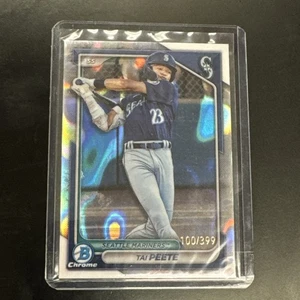 2024 Bowman Chrome Prospects Tai Peete Lava Refractors #BCP9 Mariners 100/399 - Bild 1 von 4