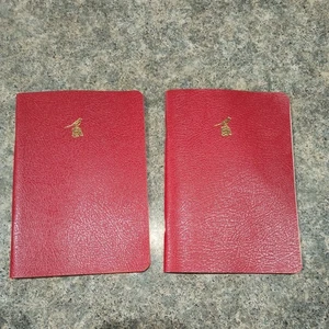 2 Bieffe Made in Italy Lined Exercise Book Notebooks Journals Stationery Red - Picture 1 of 5
