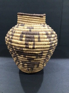 Vintage Indianer Hopi Adler aufgerollter Korb 9 Zoll - Bild 1 von 7