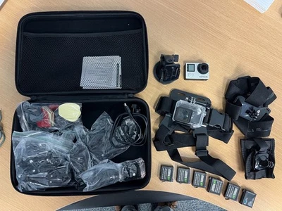 GoPro Hero 4 Silver 6 x Batteries / Many Accessories - See Pictures - Image 1 of 4