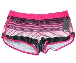 New HURLEY Women's (Size XL 38) Pink Swim Shorts Swimwear Swimming Beach Board - Picture 1 of 5