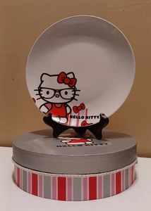 HELLO KITTY Set of 4 Porcelain 8 1/4" Dessert SANRIO Plates - Picture 1 of 2