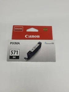 Canon 571 BK Tintenpatrone Schwarz Pixma MG5751 MG6852 Original Neu - Bild 1 von 2