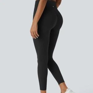 HALARA SoCinched High Waisted Black 7/8 Leggings Butt Lift Tummy Control SMALL - Picture 1 of 5