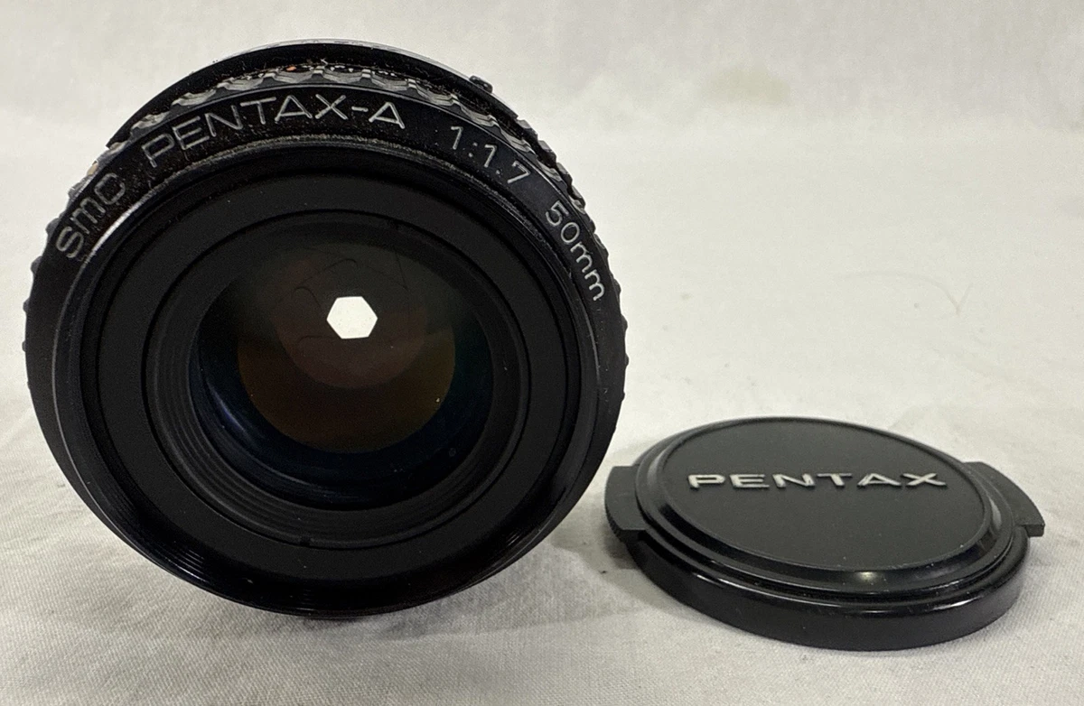 Pentax A Camera Lenses 50mm Focal f/1.7 Maximum Aperture for sale