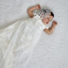 Aria-Jae Christening Baptism Extra Long Gown