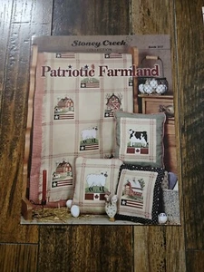 Patriotic Farmland BK317 by Stoney Creek Cross Stitch Pattern Excellent - Picture 1 of 1