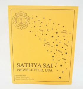 Sathya Sai Newsletter USA Book Publication Autumn 2001 Volume 2 Number 1 - Imagen 1 de 3