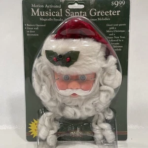 Vintage Santa Claus Musical Greeter Motion Activated Speaks Plus 24 Melodies - Picture 1 of 8